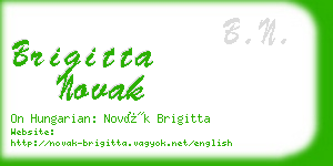brigitta novak business card